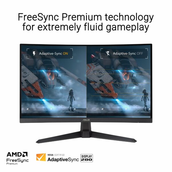 ASUS TUF Gaming VG32VQ1BR Curved Gaming Monitor â€“ 31.5 inch WQHD (2560x1440), 165Hz(Above 144Hz), Extreme Low Motion Blur, Adaptive-sync, FreeSync Premium, 1ms (MPRT), HDR10
