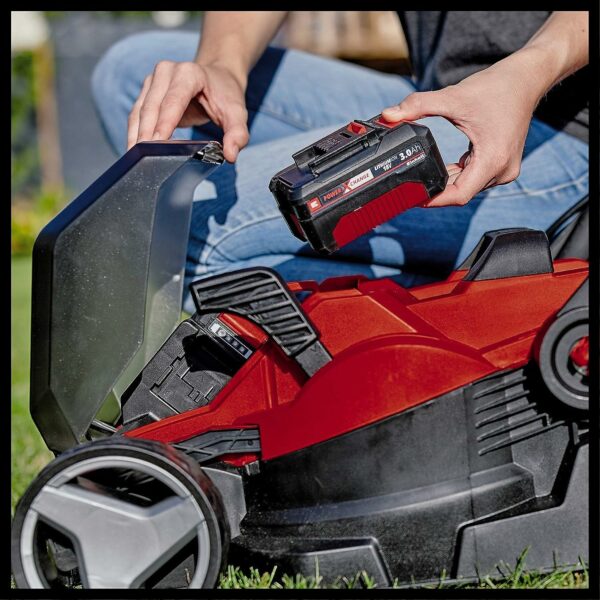 Einhell GE-CM 36/34-1 Li-Solo Power X-Change Battery-Powered Lawnmower (36 V, Li-Ion, 33.5 cm Cutting Width, 5 Level Center Cutting Height Adjustment, No Battery or Charger)