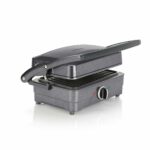 Cuisinart Grill & Sandwich maker, Sandwich toaster, panini press, electric grill, Non-stick Removable, interchangeable plates, Health grill, less oil, Midnight Grey, GRSM4U