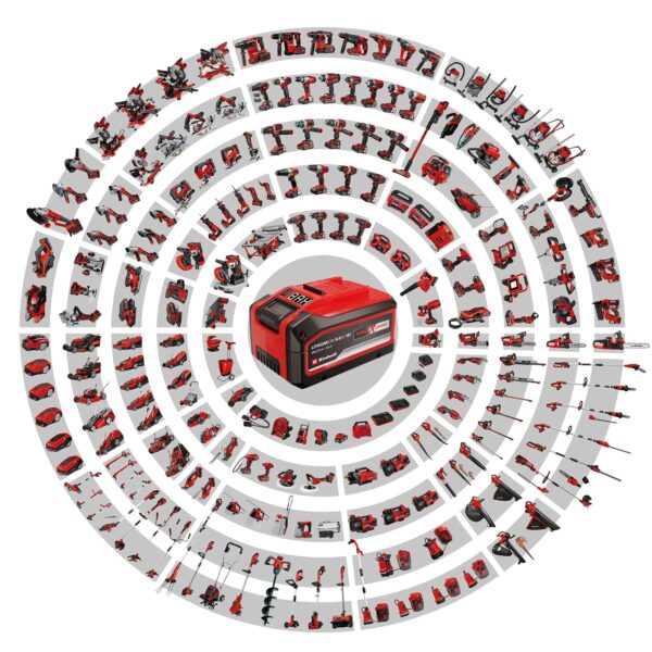 Einhell Power X-Change 18V Cordless Grout Cleaner - Adjustable Telescopic Long Handle, Replaceable Brushes (Nylon And Steel Included) - GE-CC 18 Li Solo (Battery Not Included)