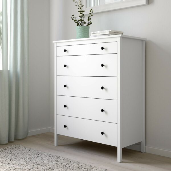 IKEA KOPPANG Chest of 5 Drawers, 90x114 cm, White