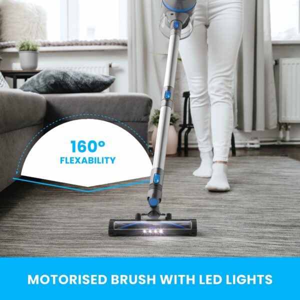 Vytronix 3 in 1 Cordless Vacuum Cleaner 22.2V Powerful Lightweight 40 Minute Run Time  Rechargeable Lithium-Ion Battery