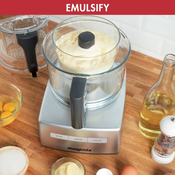 Magimix 5200XL Food Processor | 3.7L BPA-Free Bowl | Quiet & Powerful Motor | Multifunctional 7 in 1 Solution | Satin | 18591