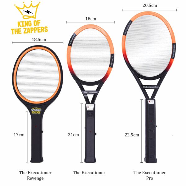 The Executioner Pro Fly Zapper Mosquito, Wasp, Bug, Insect Killer Swatter Electric Fly Zapper Racket Single Layer for Efficient Zapping Indoor Outdoor