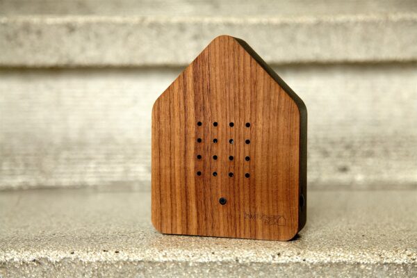 Zwitscherbox Wood Zwitscherbox, Walnut/Black,11 x 12 x 3 cm