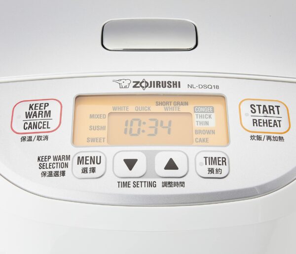 Zojirushi Rice Cooker NL-DSQ18, 220V-240V, 1.8L, White