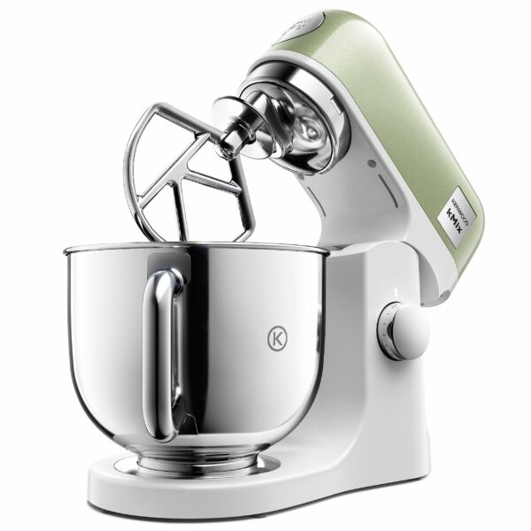 Kenwood kMix Stand Mixer for Baking, Stylish Kitchen Mixer with K-beater, Dough Hook and Whisk, 5L Stainless Steel Bowl, Removable Splash Guard, 1000 W, Editions Green
