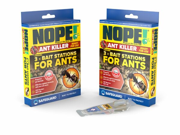 NOPE! Ant Killer Bait Station (6 x 5g) Indoor & Outdoor. Eradicates Ants and their Colony & Nest