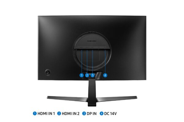 Samsung LC24RG50FZRXXU CRG5 24" Curved FullHD 1080p Gaming Monitor - 144Hz, 1920x1080, HDMI, Displayport