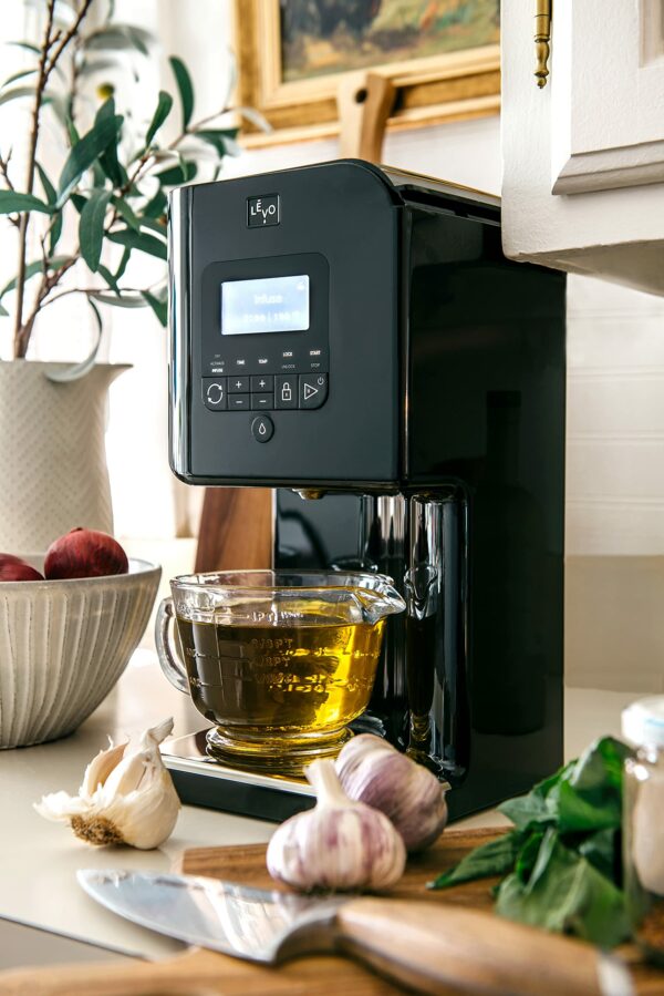 LĒVO II - Herbal Oil and Butter Infusion Machine - Botanical Decarboxylator, Herb Dryer & Oil Infuser - Mess-Free, Easy to Use - Make Infused Gummies, Brownies, Cookies & Other Treats (Licorice Black)