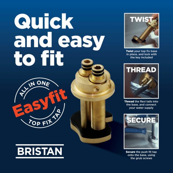 Bristan Echo EasyFit Kitchen Sink Mixer Tap Chrome Kitchen Mixer Tap