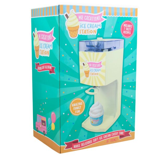 Mr Creations Ice Cream Station. Soft Whip Home Ice Cream Maker Machine. Soft Scoop Ice Cream Machine from Fizz Creations. Great Party Food! Soft Ice Cream Machine