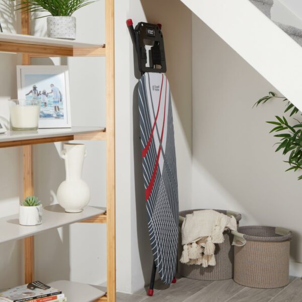Russell Hobbs LA083234BLKFEU7 Ironing Board – Collapsible Foldable Design, Adjustable Height, Non-Slip Feet For Stability