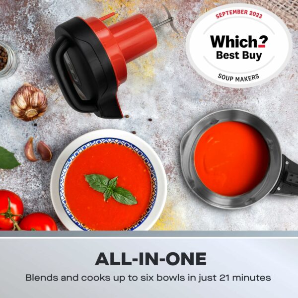 Daewoo Soup Maker, 1.6 litres, 6 Portions Per Blend, Smooth Or Chunky Soup in The Winter, Refreshing Smoothies in The Summer, User Friendly Settings, Easy Clean, All Year Round Use, Sleek and Stylish