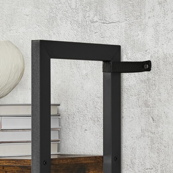 Vasagle Bookcase, Bookshelf with 14 Shelves, Metal Frame, Shelf Unit for Living Room, Home Office, Industrial Style