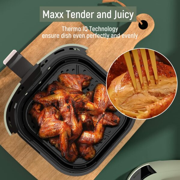 Air Fryers 4L,Fabuletta1680W Compact Air Fryers with 9 Presets, Max 230℃ Setting Digital Air Fryer Oven with Rapid Air Circulation, Digital Display,Shake Reminder,Nonstick & Dishwasher, Quiet
