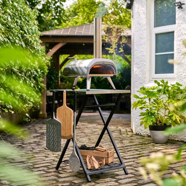 Ooni Karu 12 Multi-Fuel Outdoor Pizza Oven – Portable Wood and Gas Fired Pizza Oven with Pizza Stone, Outdoor Ooni Pizza Oven - Woodfired & Stonebaked Pizza Maker, Countertop Dual Fuel Pizza Oven