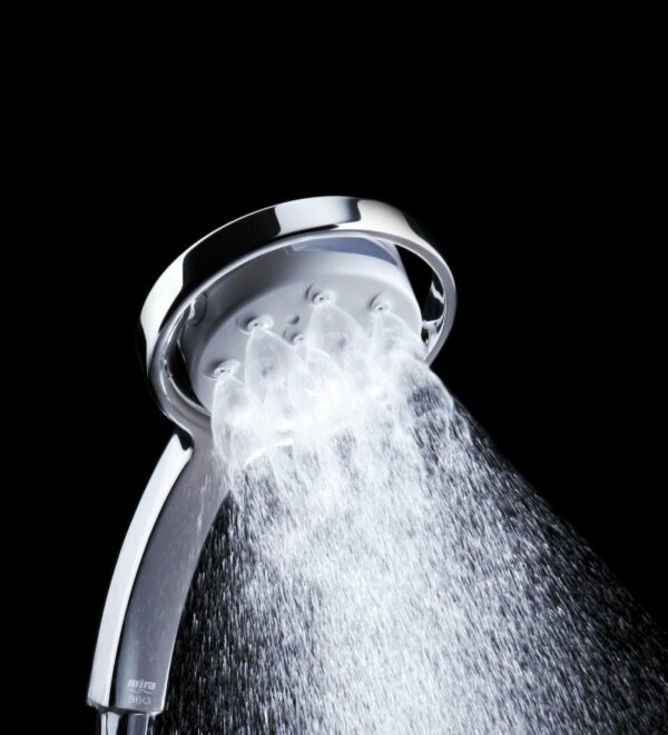 Mira Showers 360 Shower Head Handheld Shower Head 4 Spray Shower Head White/Chrome 2.1688.001
