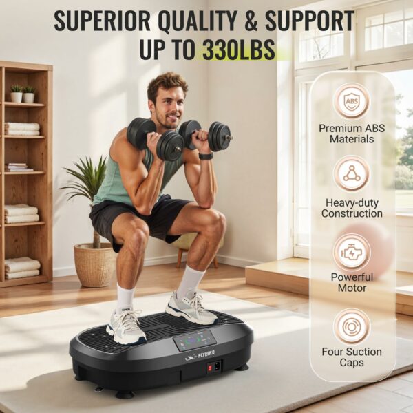 FLYBIRD Vibration Plate, Whole Body Workout Vibration Plate Exercise Machine for Bone Density Building & Lymphatic Drainage