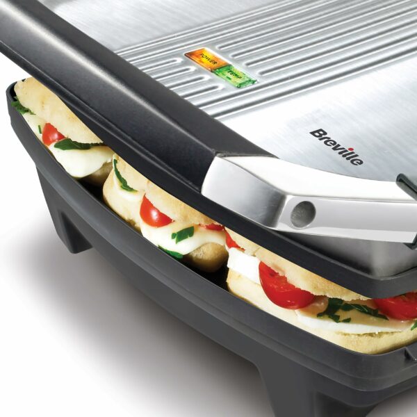 Breville Sandwich/Panini Press & Toastie Maker | 3-Slice | Stainless Steel [VST025]