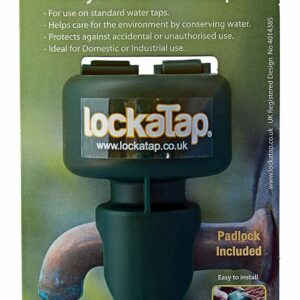 Lockatap PDSLT001 Tap Lock, Green,12.5 x 6.5 x 7 cm