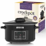 Crock-Pot Lift and Serve Digital Slow Cooker with Hinged Lid and Programmable Countdown Timer | 4.7 L (up to 5 People) | Energy Efficient | Black [CSC052]