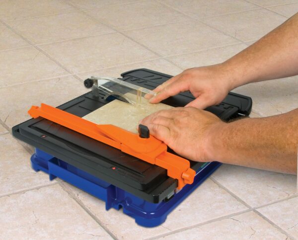 Vitrex 103402NDE Torque Master Power Cutter (diamond cutting blade) splash guard with a variable height adjustments