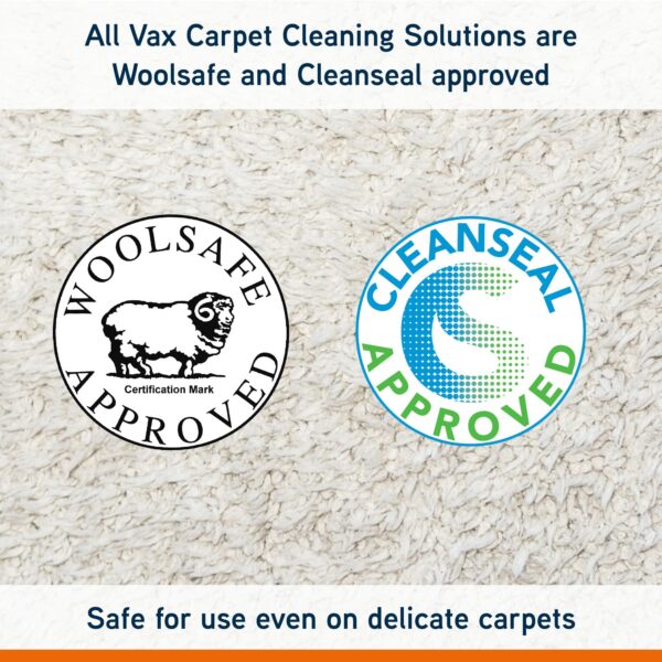 Vax Original 1.5L Carpet Cleaner Solution, Stain Remover Shampoo, Rose Burst Scent, Suitable for Everyday Cleaning, 1-9-142055, White