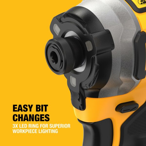 DEWALT 18V XR Brushless Compact Impact Driver, Bare Unit, DCF850N-XJ