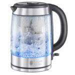 Russell Hobbs Brita Filter Purity Glass 1.5L Electric Cordless Kettle for cleaner, clearer water (Brita Maxtra+ Cartridge inc with replacement reminder, Fast boil 3KW, Perfect pour spout) 20760-10