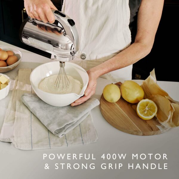 Dualit 4-Speed Professional Hand Mixer, Chrome