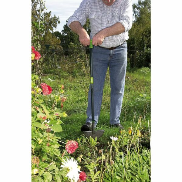 Draper Carbon Steel Lawn Edging Tool | Garden and Allotment Grass Border Edger | Long Handled Half Moon Lawn Edger | Heavy Duty Garden Tools | 88797