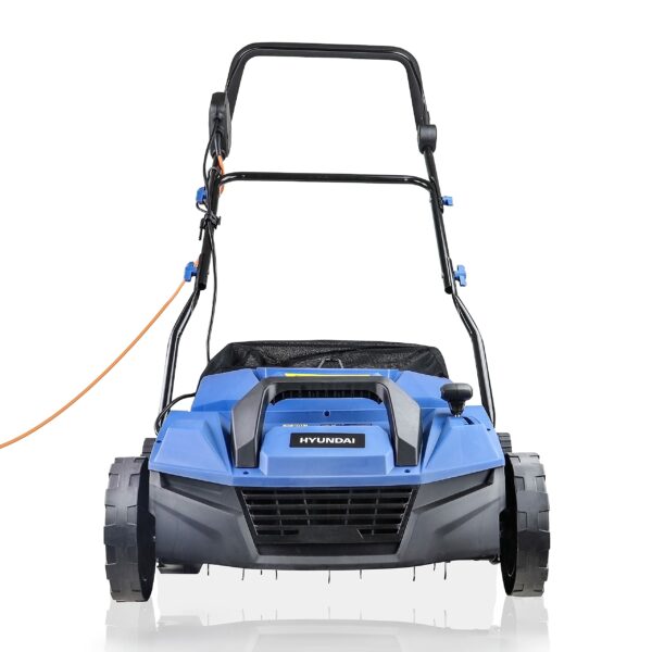Hyundai 1800w Electric Lawn Scarifier/Aerator/Lawn Rake, 230v, 380mm Working Width, 5 Heights, 45l Grass Box