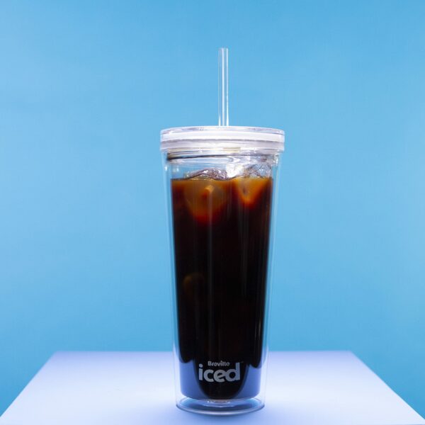 Breville Iced Coffee Maker | Single Serve Iced Coffee Machine Plus Coffee Cup with Straw | Ready in Under 4 Minutes | Grey [VCF155]