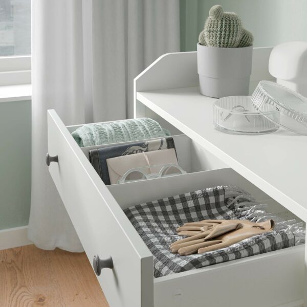 IKEA HAUGA Chest of 6 Drawers, 138x84 cm, White