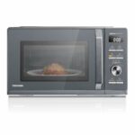 Toshiba 25L 3-in-1 900W Microwave Oven in a Stunning Sleek Morandi Grey Colour, With Origin Inverter, Chef Defrost, Microwave, Grill, Combi, 10 Power Levels, 7 Auto Menus, Easy Clean, MW3-AG25PFI(MG)
