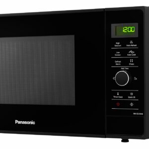Panasonic NN-SD25HBBPQ Inverter Microwave Oven with Turntable & Dial, 1000 W, 23 Litres, quick 30sec Setting, x10 “One Touch” Programmes for easy cooking, Auto Defrost, Child Lock, Black
