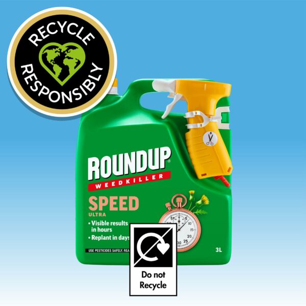 Roundup Speed Ultra (Glyphosate Free), Weedkiller, Manual Spray - 3 Litre