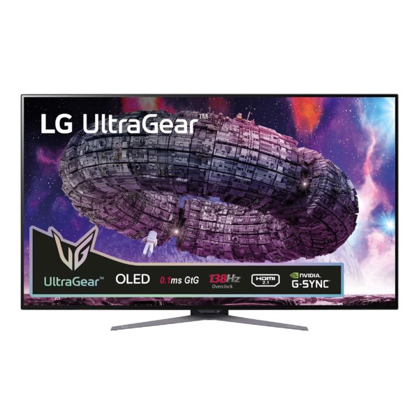 LG Electronics UltraGear Gaming Monitor 48GQ900-48 inch, UHD 4K OLED, 120Hz (O/C 138Hz), 0.1 ms(GtG), 1.5M:1 Contrast Ratio, Nvidia G-Sync Compatible, AMD FreeSync Premium, Stereo speakers, HDMI 2.1