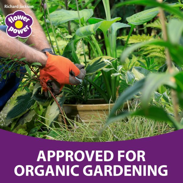 Flower Power Richard Jackson Organic Slug & Snail Control, Natural Metaldehyde-Free Pellets, Rain Resistant, An Effective Way to Protect Your Plants & Vegetables (1.2kg)