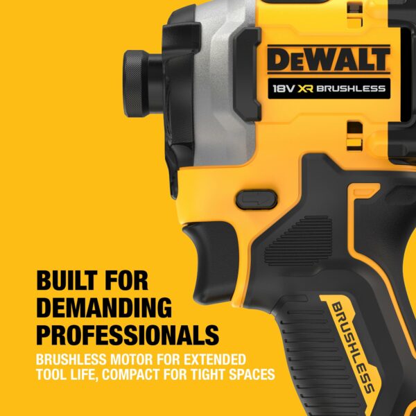 DEWALT 18V XR Brushless Compact Impact Driver, Bare Unit, DCF850N-XJ