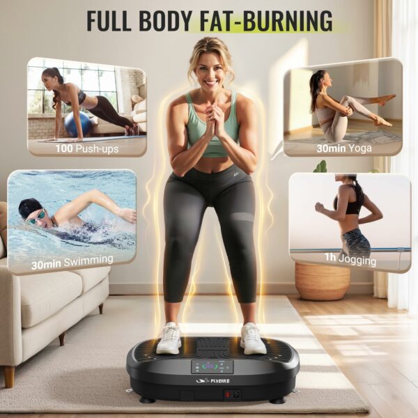FLYBIRD Vibration Plate, Whole Body Workout Vibration Plate Exercise Machine for Bone Density Building & Lymphatic Drainage