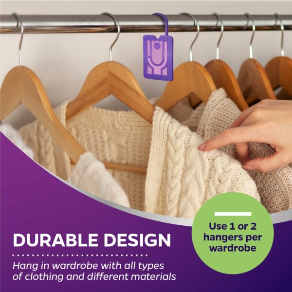9-Pack Moth Repellent Hangers for Wardrobes: Lavender-Scented Clothes Moth Killer | Anti-Moth Protection for Wardrobes and Drawers | Up to 3 Months Protection per Hanger | Eco-Friendly Moth Deterrent