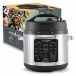 Crock-Pot Turbo Express Pressure Multicooker | 14-in-1 Functions | Slow Cooker, Steamer, Pressure Cooker & More | 5.6L (6+ People) | Energy Efficient | [CSC062] Black