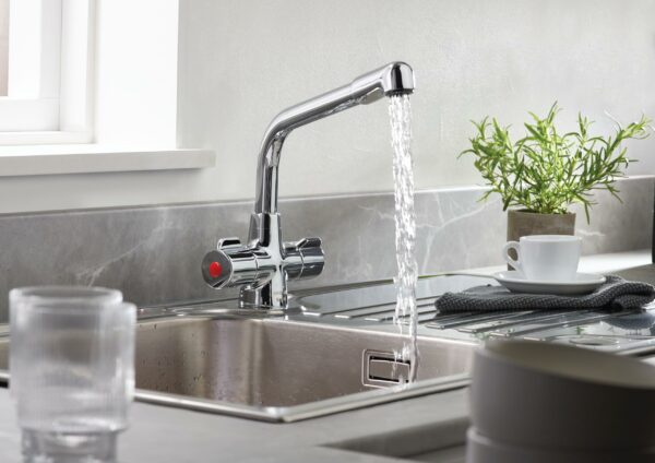 Bristan MH SNK EF C Manhattan Easyfit Kitchen Sink Mixer Tap with Swivel Spout, Chrome