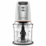 Kenwood Easy Chop Chopper, 0.5L Bowl, 2 Speeds, Quad Blade System, Anti-Slip Ring for Food Chopper Stability, 500W, CHP61.100WH, Dishwasher Safe, White