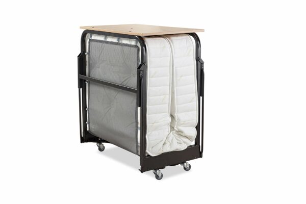 Jay-Be Crown Premier Folding Bed with Deep Sprung Mattress - Single, Black