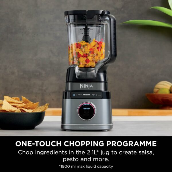 Ninja Detect Power Blender Pro 1200W with 2L Jug (1900ml Max Liquid Capacity), Powerful Blender for Blending Smoothies, Chopping Vegetables & Mixing Frozen Drinks, Black, TB201UK