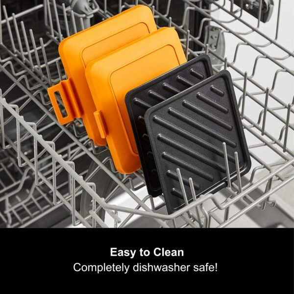 Morphy Richards 511644 MICO Toastie Toasted Sandwich Maker Microwavable Cookware, Silicone and Coated Metal, 350 W, Orange