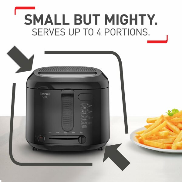 Tefal Uno FF203840 Deep Fat Fryer Black, 1 Kg, 4 Portions